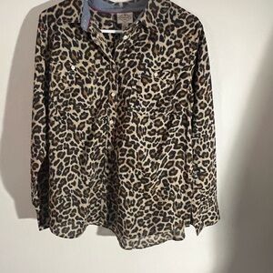 St. John's Bay Animal Print Shirt